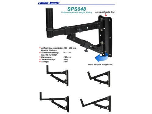 Voice Kraft LK-827 Professzionális fali hangfal állvány