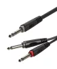 RAYC100L1 6,3 Sztereó Jack - 2x6,3Monó Jack kábel, 1m
