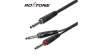 RAYC100L1 6,3 Sztereó Jack - 2x6,3Monó Jack kábel, 1m