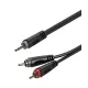 RAYC150L1 3,5 Sztereó Jack - 2xRCA kábel, 1m