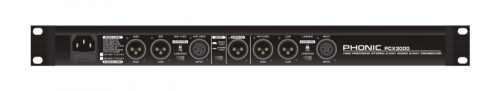 Phonic PCX3000 Aktív crossover, sztereó 2 utas / monó 3 utas, külön subwoofer kimenettel