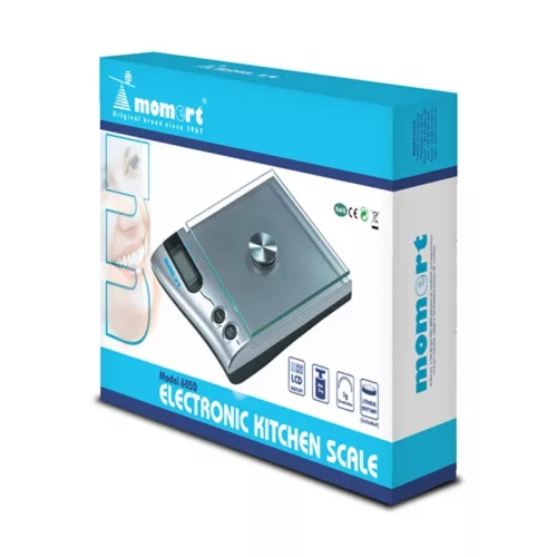 Momert 6850 elektronikus, üveglapos konyhamérleg