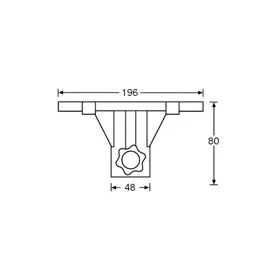   Adam Hall hangfaltartó lap fekete, műanyag, 196x80 mm, 36 mm-es állványhoz