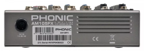 Phonic AM105FX Keverőpult, 2 Monó /4 Sztereó csatorna