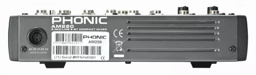 Phonic AM220 Keverőpult, 2 Monó/2 Sztereó csatorna
