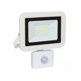   Commel 307-128 Fehér LED Reflektor Mozgásérzékelővel 20W