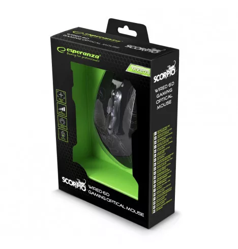 Esperanza EGM203B SCORPIO MX203 Vezetékes Egér
