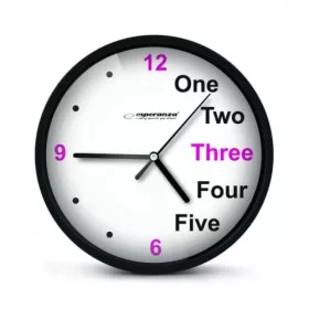 Esperanza EHC014K Prague fekete falióra