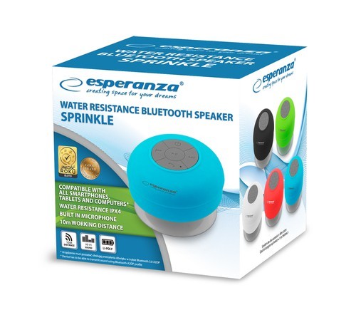 Esperanza EP124B Sprinkle vízálló bluetooth hangszóró
