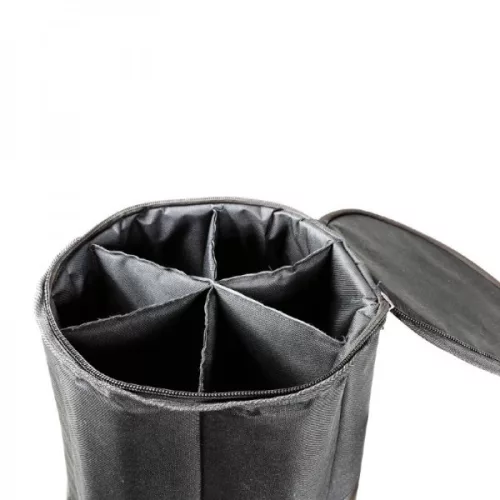 Gravity szállítótáska – 6 darab külön rekesszel, mikrofonállványhoz, fekete