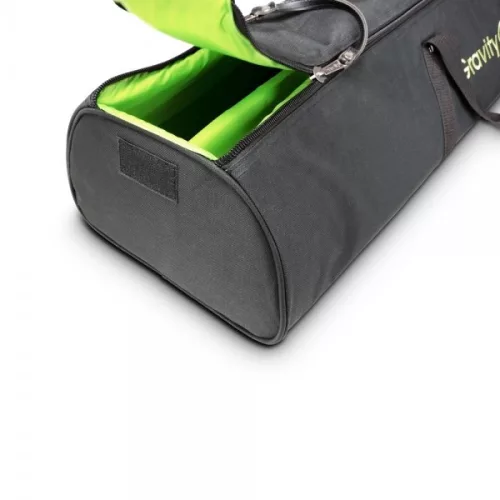 Gravity szállítótáska, hosszú – 2 darab külön rekesszel, hangfal és világítás állványhoz, fekete