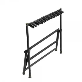   Gravity GSMG09 gitárállvány Vari G9 – 9 darab minden típusú gitárhoz, összecsukható, fekete