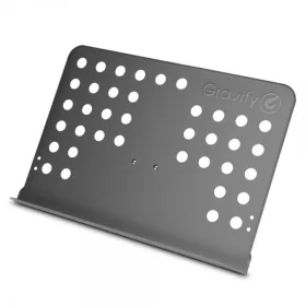   Gravity NSMS01 kottaállvány – mikrofonállványra szerelhető lyukacsos pult, fekete