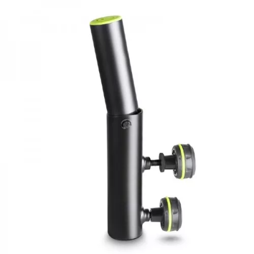 Gravity hangfalállvány adapter – változtatható dőlésszögű 35 mm-es hangfalállvány vég, fekete