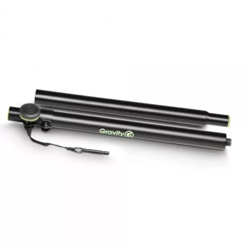 Gravity hangfaltartó (szatellit) rúd – 35 mm / 35 mm végekkel, kétrészes, 540-1400 mm között állítható, fekete