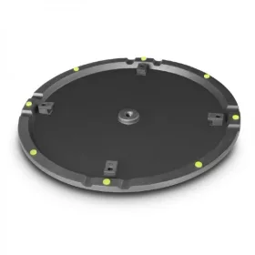   Gravity hangfalállvány talp – öntöttvas, 450 mm átmérővel, M20-as menettel, 9 kg, fekete