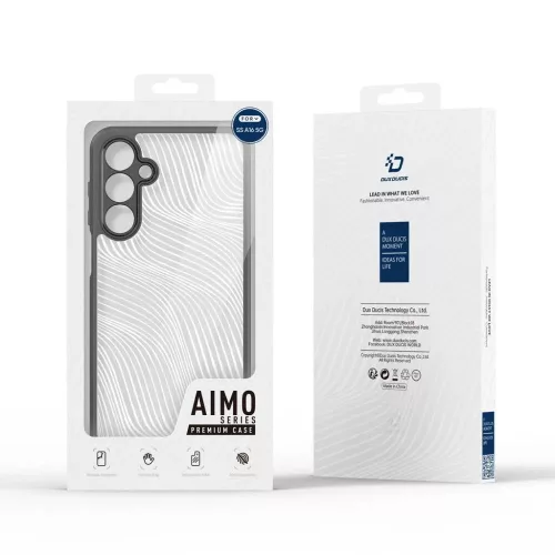 Dux Ducis Aimo Series tok - Samsung SM-A165 Galaxy A16 4G/A16 5G - fekete/átlátszó