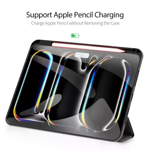 Dux Ducis Domo Series tablet tok (Smart Case Pen) - Apple iPad Pro 11 (2024) - fekete