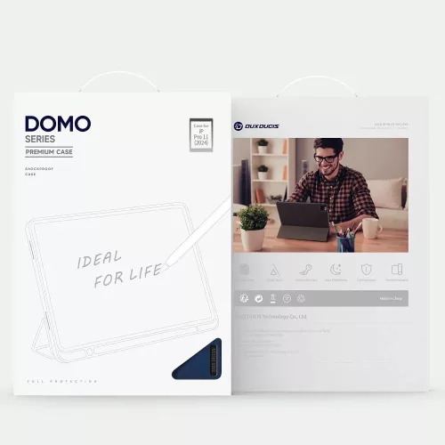 Dux Ducis Domo Series tablet tok (Smart Case Pen) - Apple iPad Pro 11 (2024) - fekete