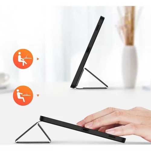 Dux Ducis Domo Series tablet tok (Smart Case) - Samsung Galaxy Tab S9 FE 10.9 - fekete