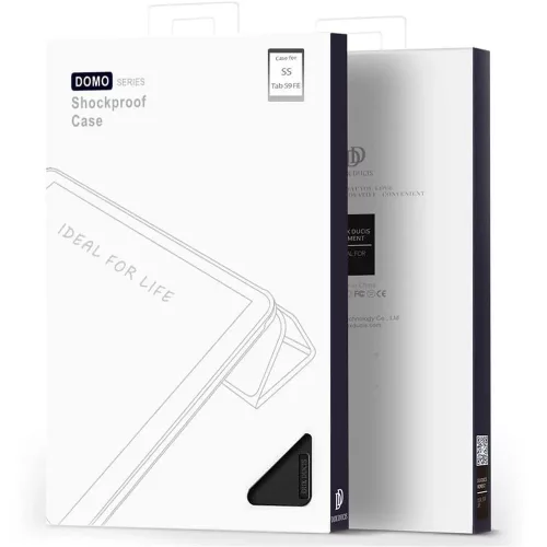 Dux Ducis Domo Series tablet tok (Smart Case) - Samsung Galaxy Tab S9 FE 10.9 - fekete