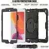 Tech-Protect Solid 360 ütésálló tok - Apple iPad 10.2 (2019/2020/2021) kijelzővédővel - fekete - OEM