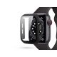 Haffner Defense 360 védőtok beépített edzett üveggel - Apple Watch 4/5/6/SE (44mm) - fekete - ECO