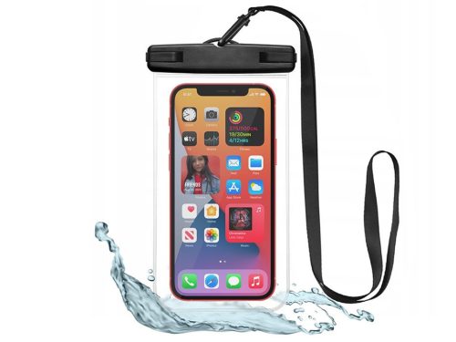 Tech-Protect vízálló védőtok 6,9" méret - fekete/átlátszó - ECO