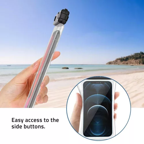 Tech-Protect vízálló védőtok 6,9" méret - fekete/átlátszó - OEM