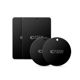   Tech-Protect MetalPlate fém ellenlapka darab mágneses autós tartóhoz - 4 db/cs - fekete