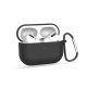 Haffner szilikon védőtok karabínerrel - Apple AirPods Pro 1/2 fülhallgatóhoz - fekete - ECO