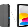 Tech-Protect tablet tok (Smart Case Pen) - Apple iPad 10.9 (2022)/iPad 11 (2025) - fekete - ECO
