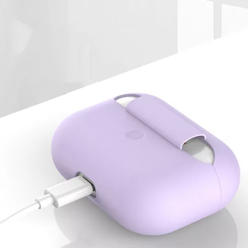 Haffner szilikon védőtok - Apple AirPods Pro 1/2 fülhallgatóhoz - fekete - OEM