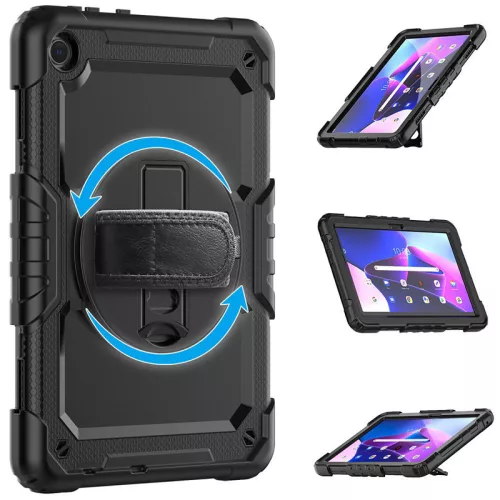Tech-Protect Solid ütésálló tok - Lenovo TB-328 Tab M10 10.1 (3 Gen) kijelzővédővel - fekete - OEM