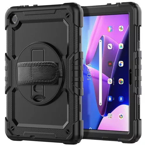 Tech-Protect Solid ütésálló tok - Lenovo TB-328 Tab M10 10.1 (3 Gen) kijelzővédővel - fekete - OEM