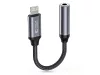 Tech-Protect UltraBoost Lightning/3,5mm jack adapter - fekete/szürke