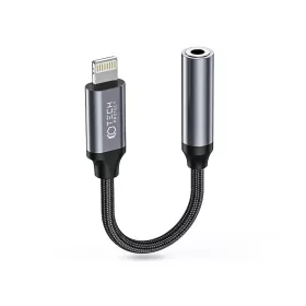   Tech-Protect UltraBoost Lightning/3,5mm jack adapter - fekete/szürke