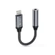 Tech-Protect UltraBoost Lightning/3,5mm jack adapter - fekete/szürke