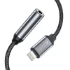 Tech-Protect UltraBoost Lightning/3,5mm jack adapter - fekete/szürke