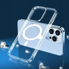   Tech-Protect Magmat Magsafe szilikon tok - Apple iPhone 13 Mini - átlátszó