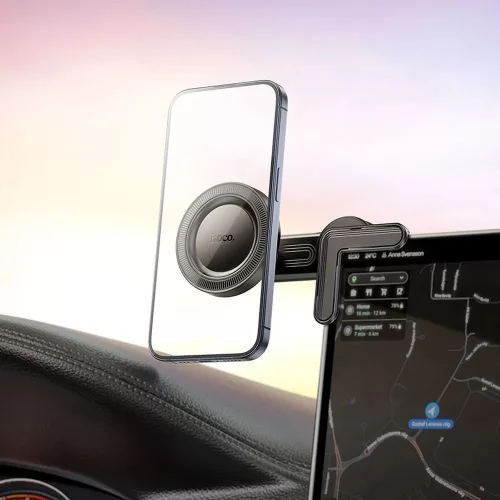 HOCO H57 mágneses telefontartó kijelzőre - 4,5-7" méret - fekete
