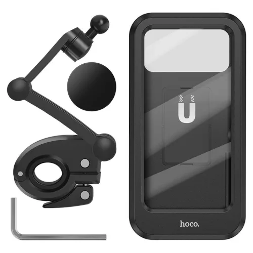 HOCO CA101 telefontartó kerékpárra/motorra - 4,5-7" méret - fekete