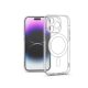 Haffner Clear Mag Cover kameravédős szilikon tok - Apple iPhone 14 Pro Max - átlátszó