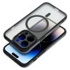 Haffner Matte Mag Cover szilikon tok - Apple iPhone 15 Pro - fekete/átlátszó