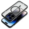 Haffner Matte Mag Cover szilikon tok - Apple iPhone 15 Pro - fekete/átlátszó