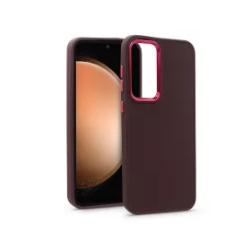   Haffner Frame szilikon tok - Samsung SM-S711 Galaxy S23 FE - bíbor