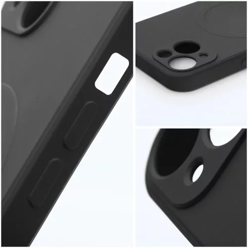 Haffner Silicone Mag Cover szilikon tok - Apple iPhone 15 Pro - fekete