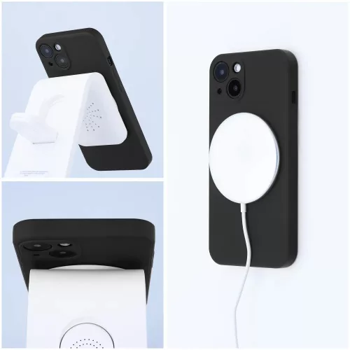 Haffner Silicone Mag Cover szilikon tok - Apple iPhone 15 Pro Max - fekete