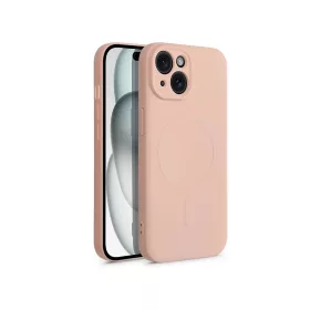   Haffner Silicone Mag Cover szilikon tok - Apple iPhone 15 Plus - pink