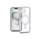 Haffner Clear Mag Cover kameravédős szilikon tok - Apple iPhone 15 - átlátszó